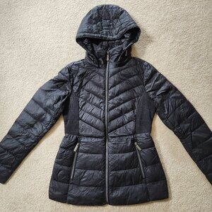 Michael Kors Black Packable Lightweight Down Fill Puffer - Women's XS